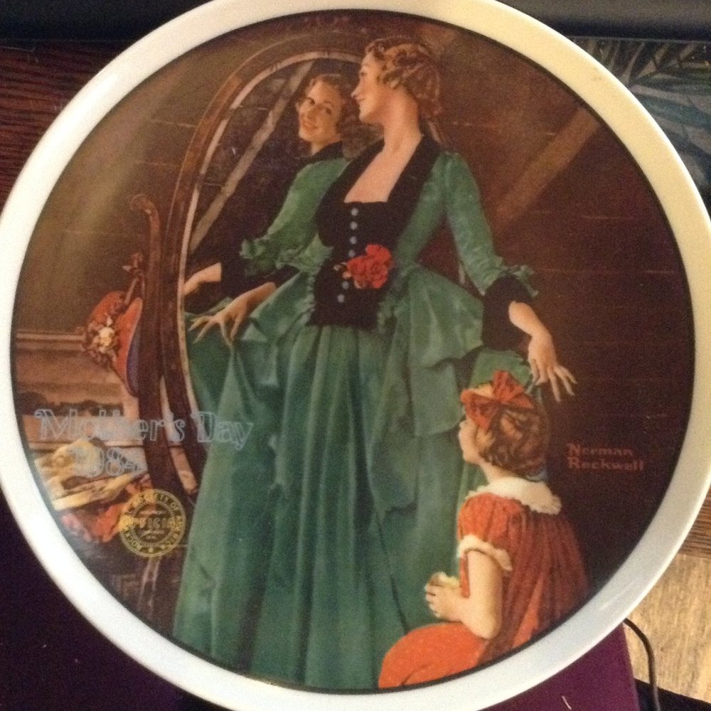 The Courting Dress Vintage Rockwell Collectible Plate First Edition #2847E
